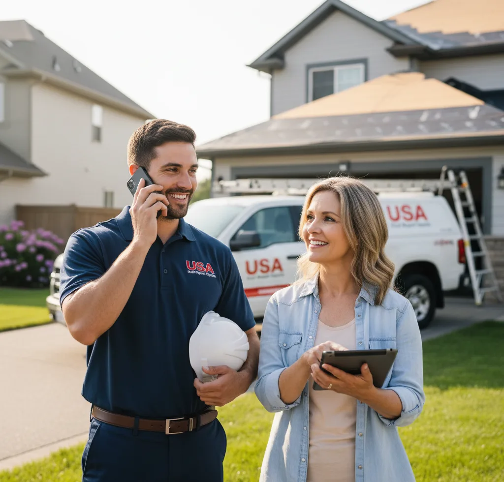 USA Roof Repair Experts customer support in Todd